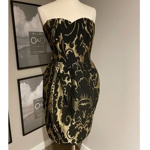 H&M Black and Gold Cocktail Dress, NWOT!